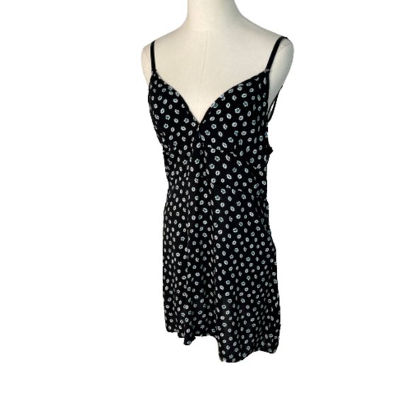 Free People Dresses & Skirts - Free People Retro Floral Mini Dress Black M Medium